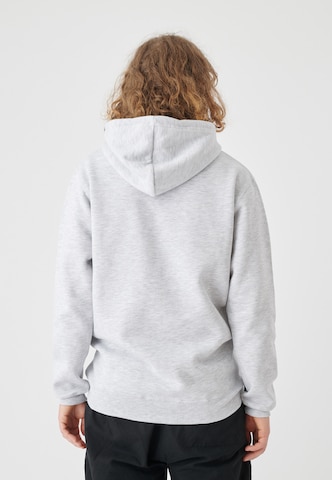 Cleptomanicx Sweatshirt 'Hooded Embro Gull 2' in Grey