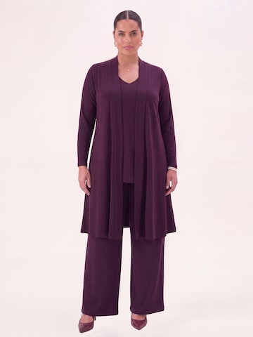 YOEK Gebreid vest in Lila