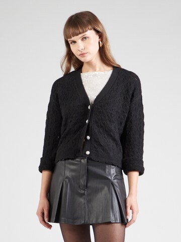 ONLY Knit cardigan in Black: front