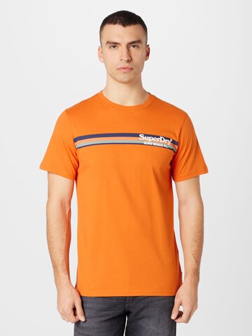 T-Shirt Superdry en orange : devant