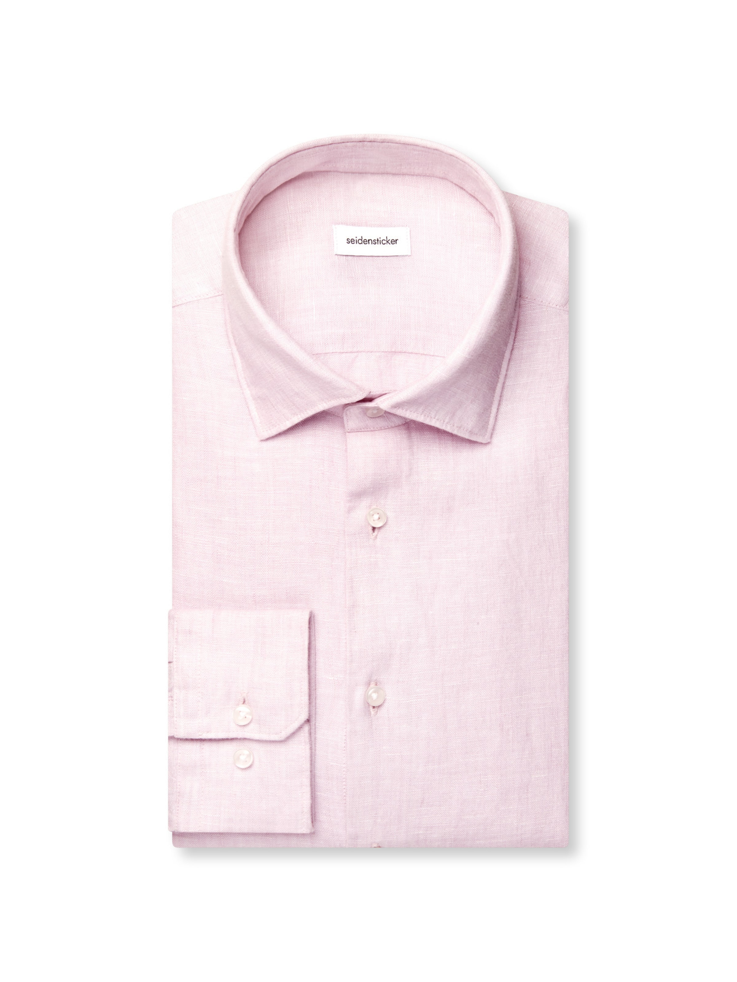 Fit confort Chemise 'SMART LINEN' SEIDENSTICKER en rose