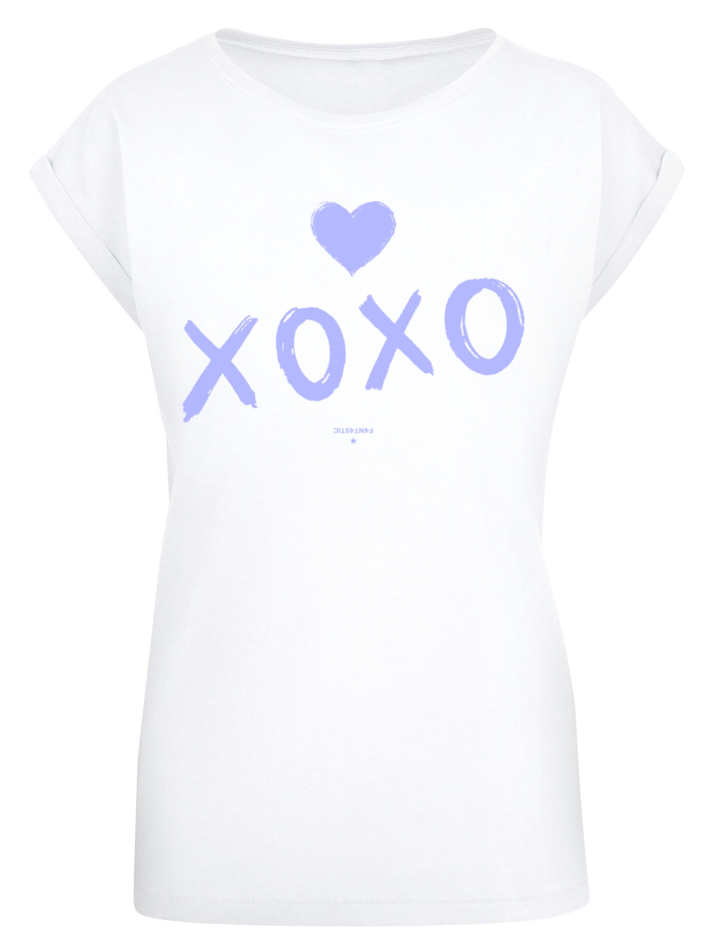 T-shirt 'Valentinstag' F4NT4STIC en blanc : devant