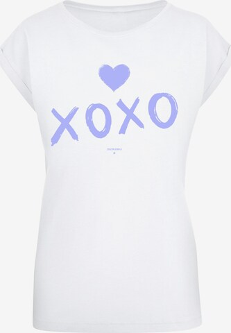 T-shirt 'Valentinstag' F4NT4STIC en blanc : devant
