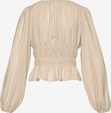 LASCANA Bluse i beige