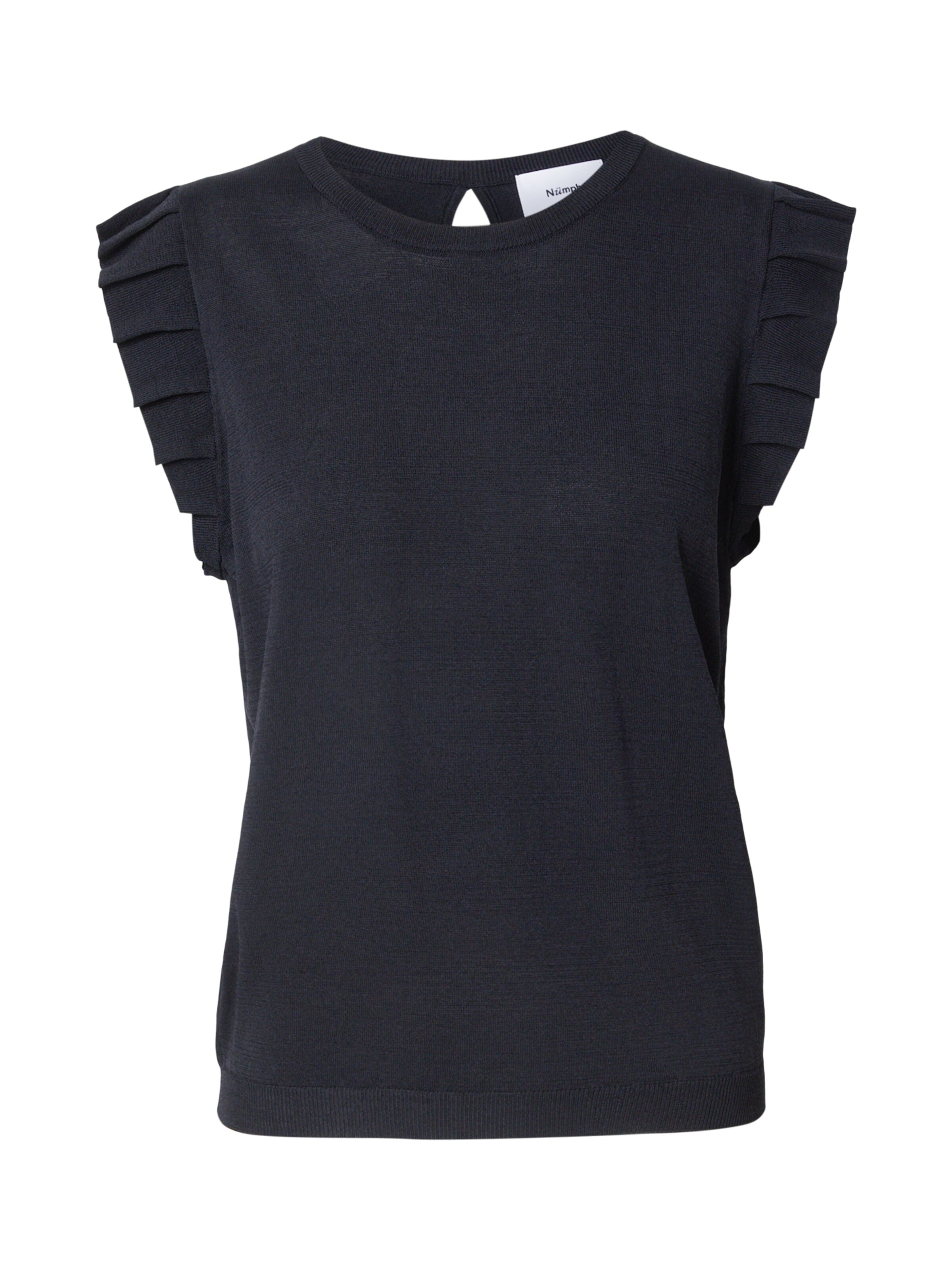 NÜMPH - Top de malha 'FIANA' em preto: frente