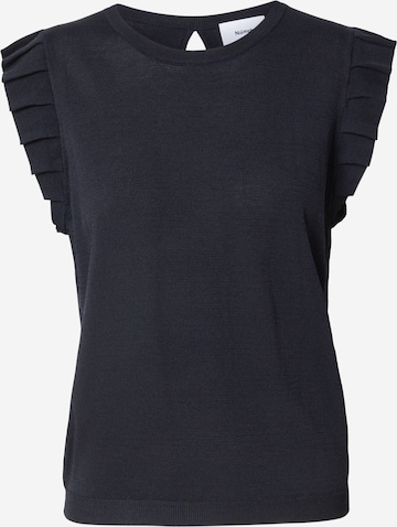 NÜMPH - Top de malha 'FIANA' em preto: frente