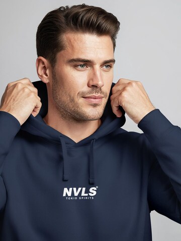 Neverless Sweatshirt 'Tokyo Wave' in Blau