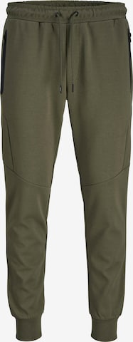 JACK & JONES Püksid 'JPSTWill JJFusion', värv roheline: eest vaates