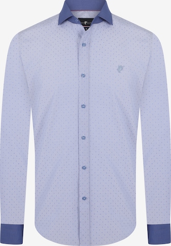 DENIM CULTURE Regular fit Button Up Shirt 'Colin' in Blue: front