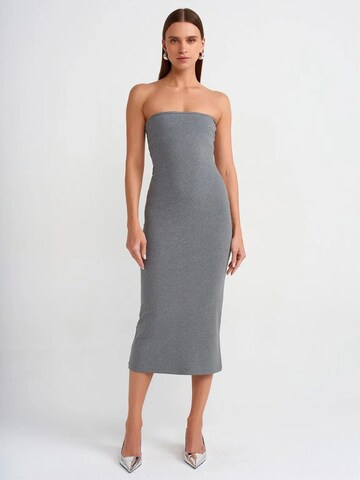 Dilvin Dress in Grey: front