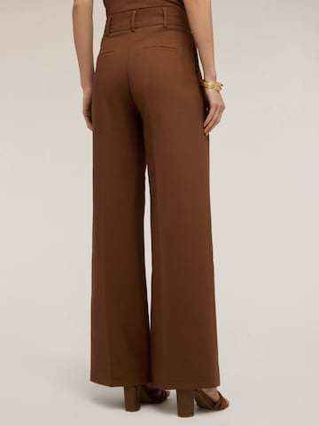 MOTIVI Wide leg Trousers in Brown