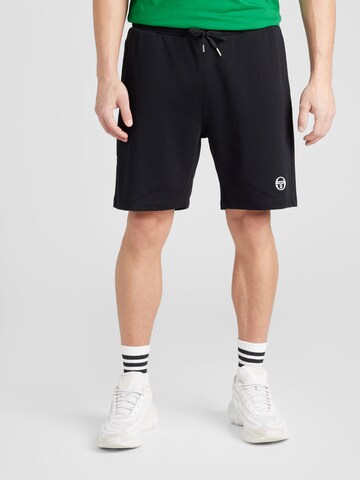 Sergio Tacchini Обычный Штаны 'FINE' в Черный: спереди