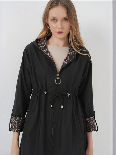 Bigdart Tussenmantel in de kleur Zwart, Productweergave