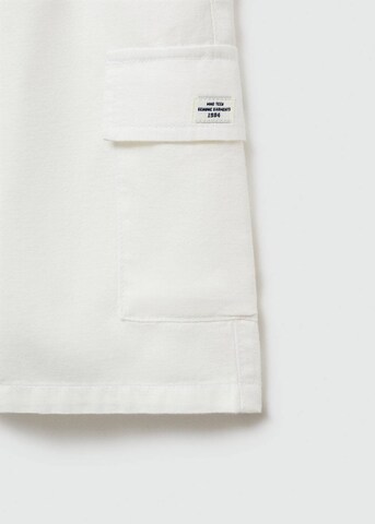 MANGO TEEN Regular Pants 'armyl6' in White