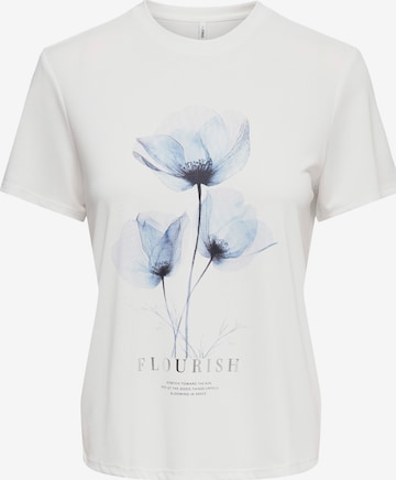 T-shirt 'ONLFREE' ONLY en blanc : devant