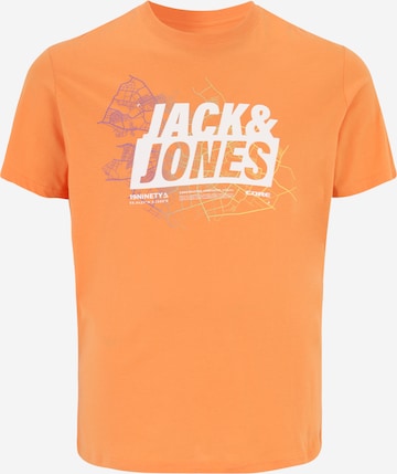 Jack & Jones Plus Μπλουζάκι σε πορτοκαλί: μπροστά