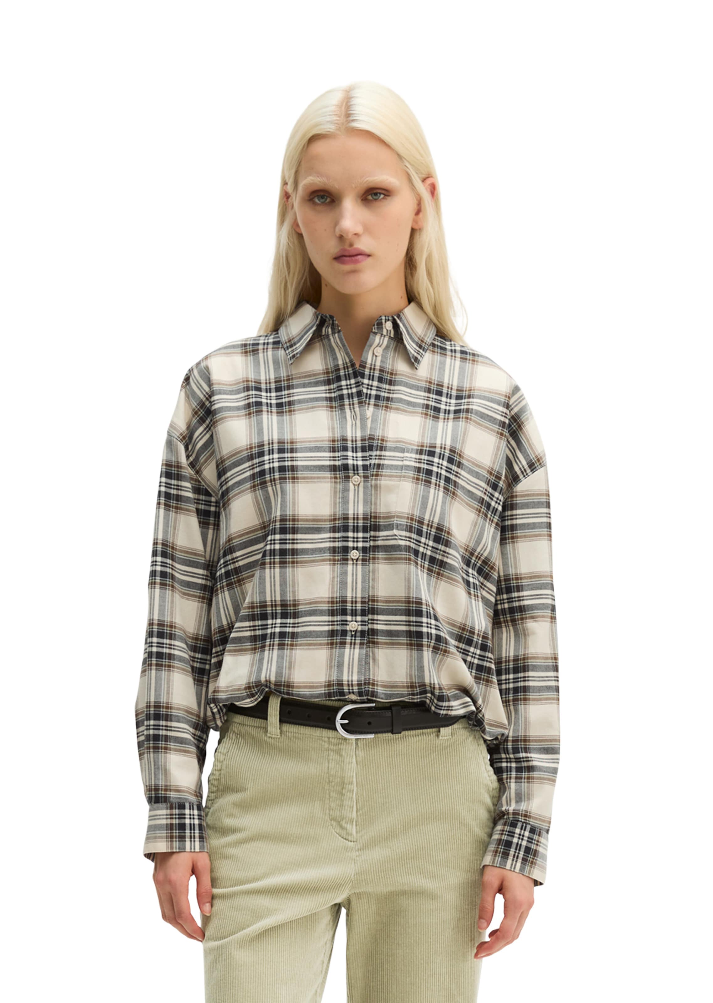 Marc O'Polo Blouse in Beige: front