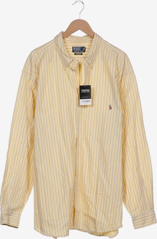 Polo Ralph Lauren Button Up Shirt in 5XL in Yellow: front