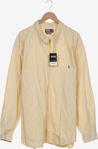 Polo Ralph Lauren Button Up Shirt in 5XL in Yellow: front