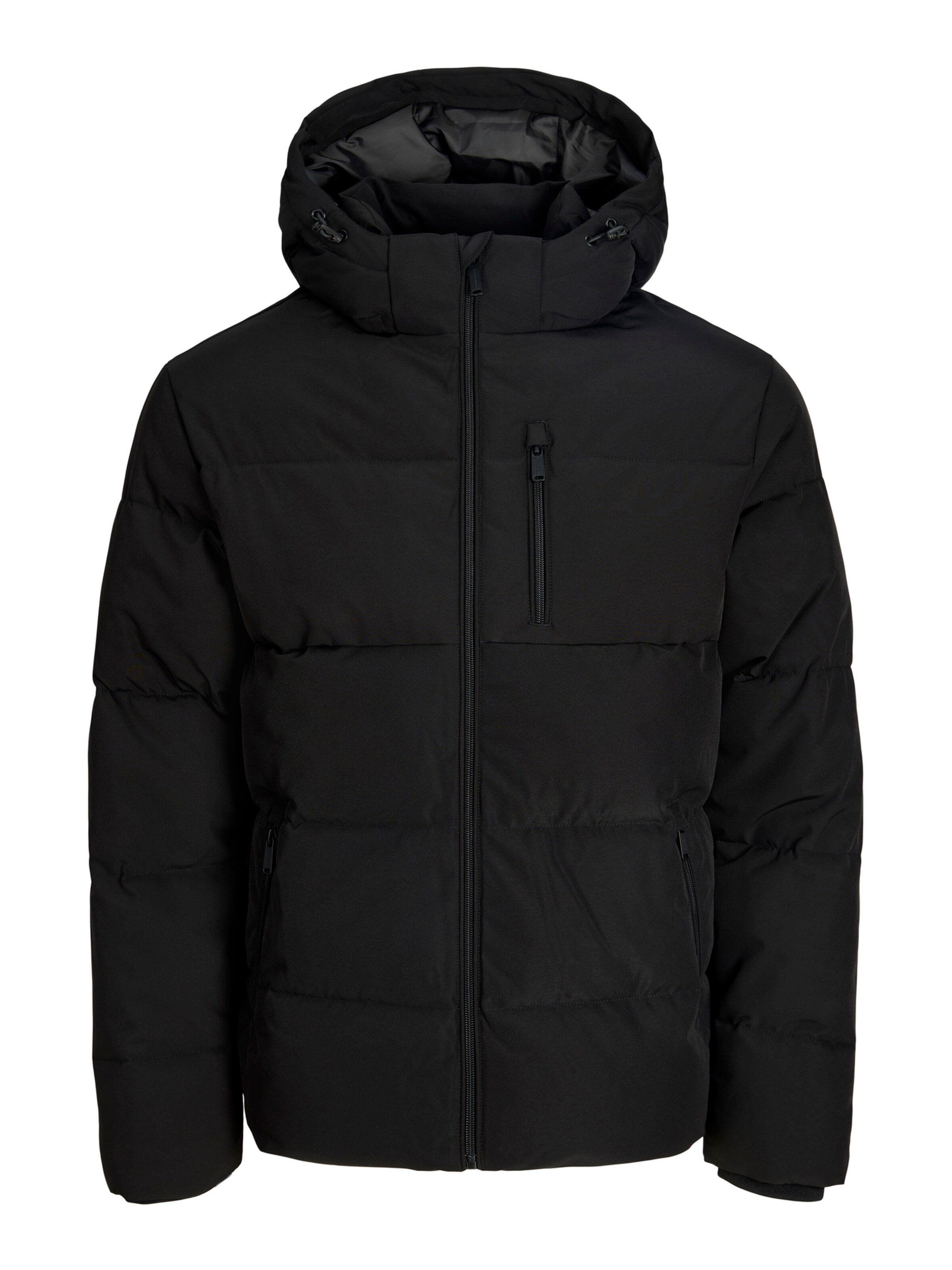 juoda Jack & Jones Plus Žieminė striukė 'JJEBECKS': priekis