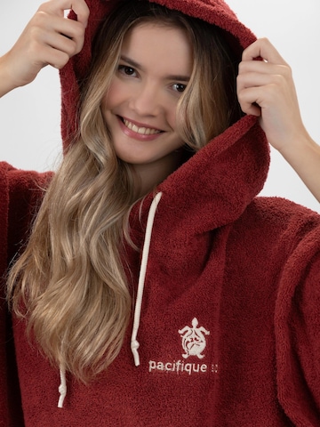 Pacifique Sud Sport-Bademantel 'Surf' in Rot
