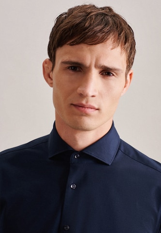 SEIDENSTICKER Slim Fit Hemd 'SMART PERFORMANCE' in Blau