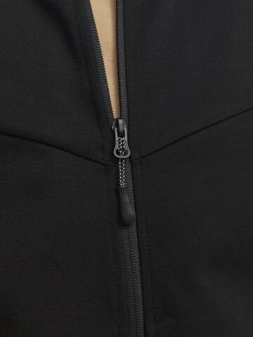 JACK & JONES Zip-Up Hoodie 'JCOFusion' in Black