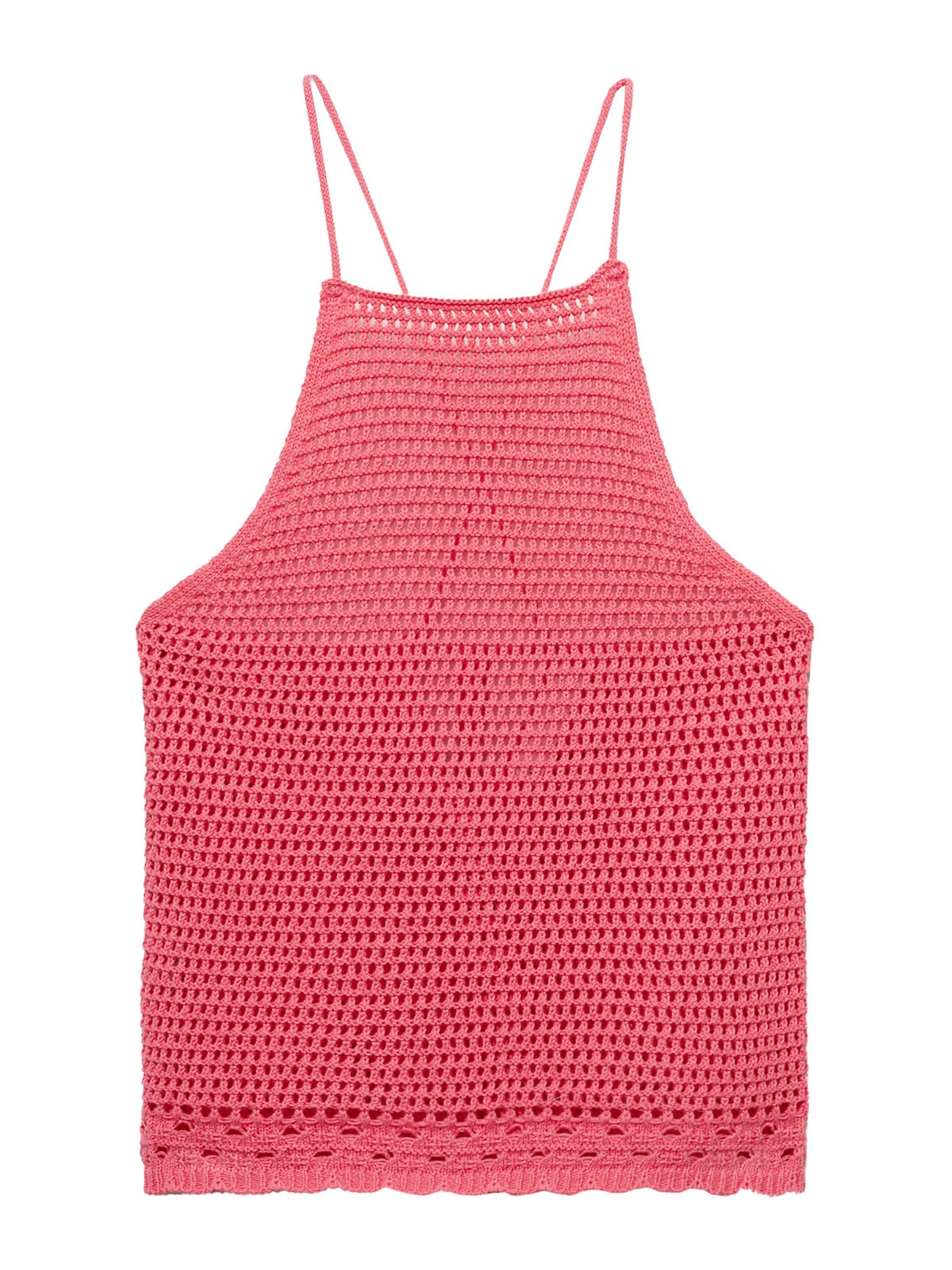 MANGOTop s naramenicama 'MORONA' - roza boja: prednji dio