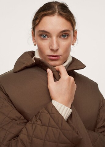 MANGO Winter Coat 'Piruleta' in Brown