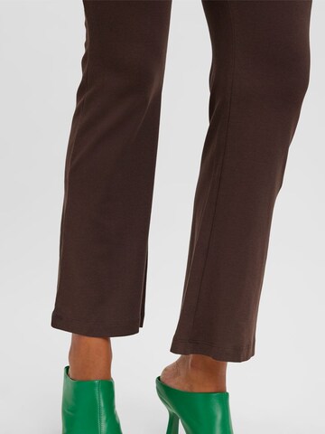MAMALICIOUS Boot cut Pants 'MILA' in Brown