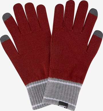 PUMA Gloves in Red: front