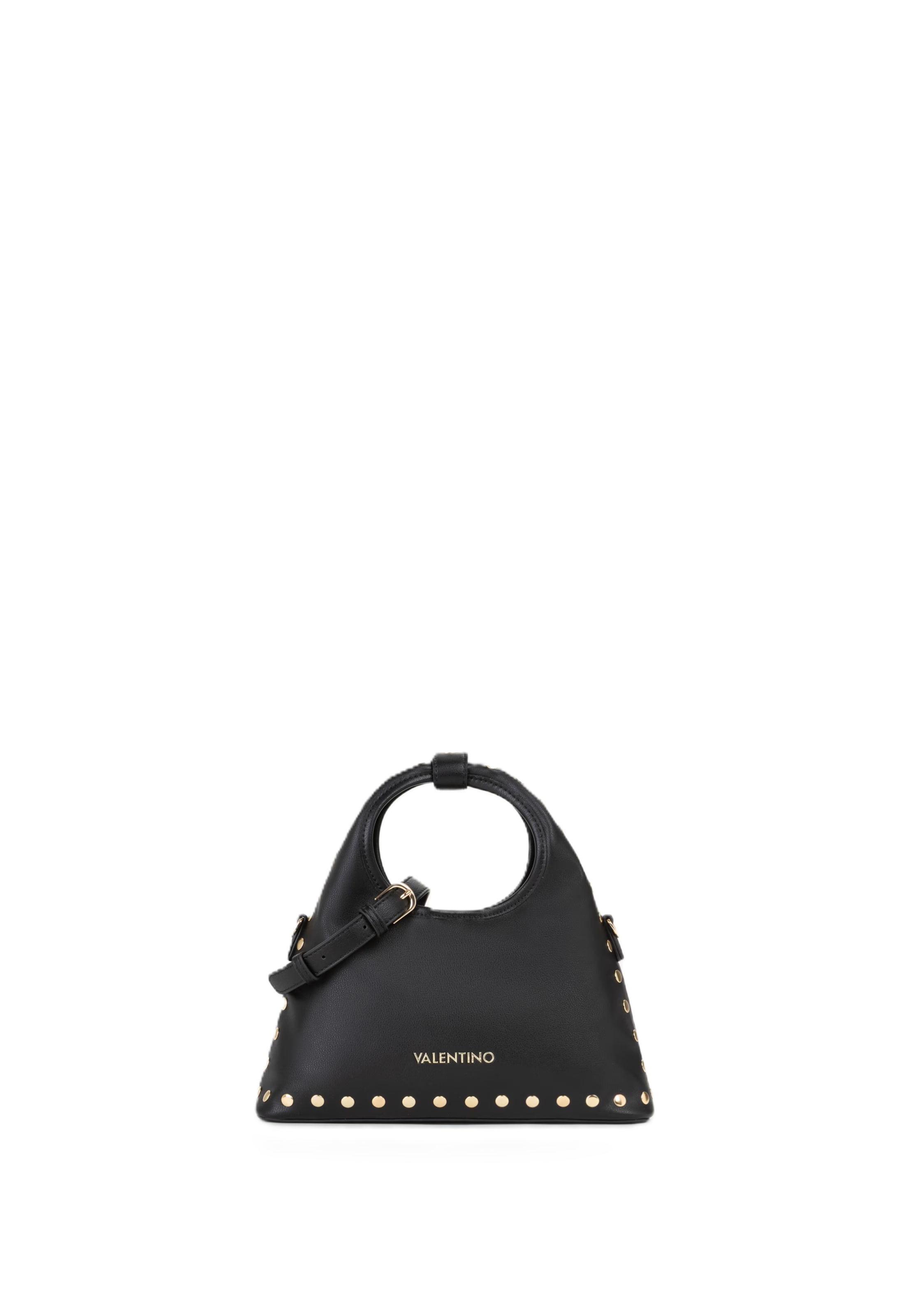 VALENTINO - Bolso de mano 'FLORAYNE' en negro: frente
