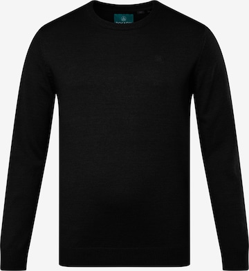 Boston Park Trui in Zwart: voorkant