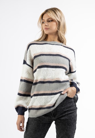 usha FESTIVAL Sweater 'Carnea' in Grey: front