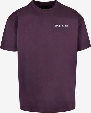 Merchcode T-Shirt 'Break The Rules' in Lila: predná strana