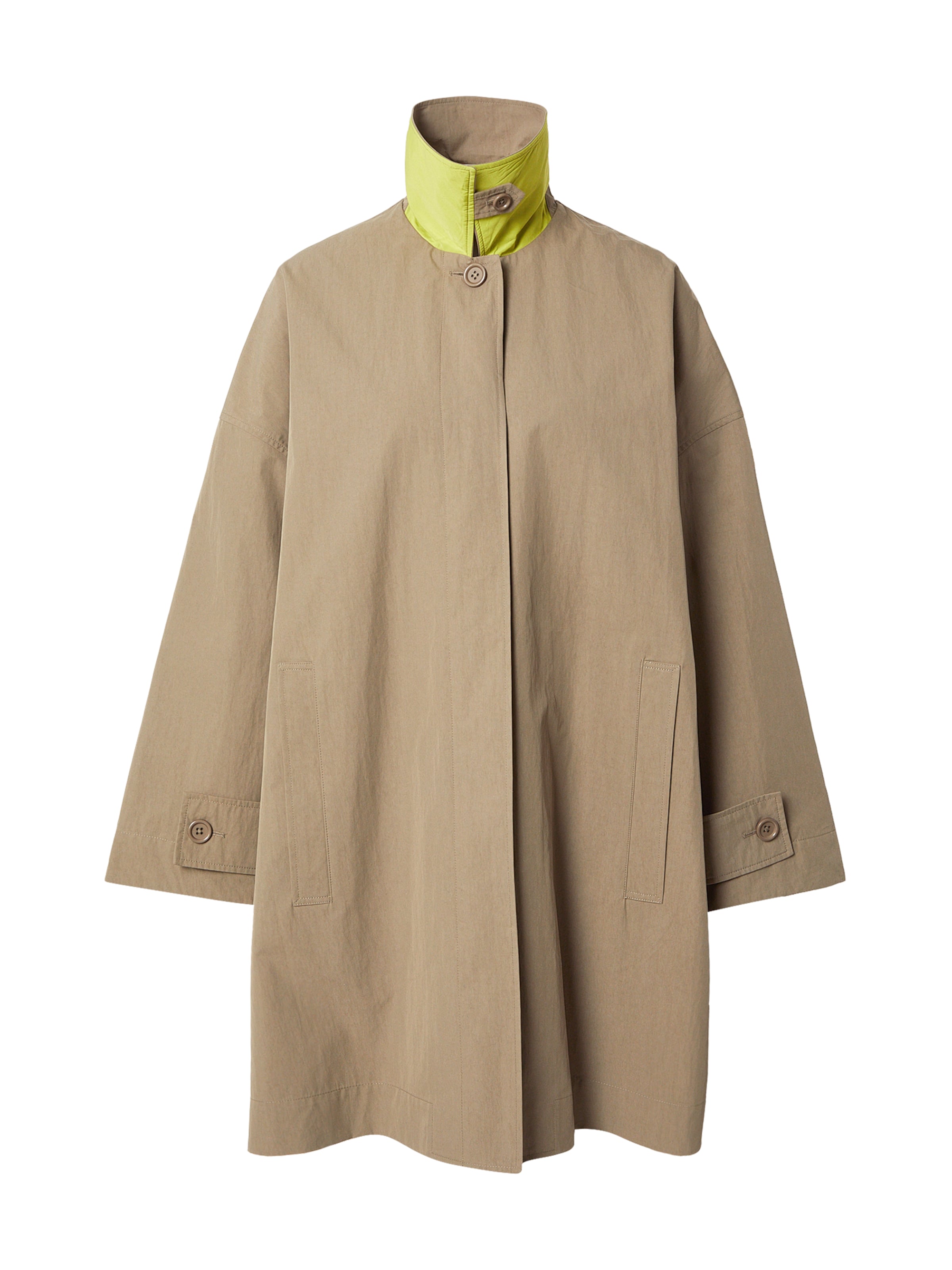 No. 1 Como Mantel 'CLAIRE' in Grün: Vorderseite