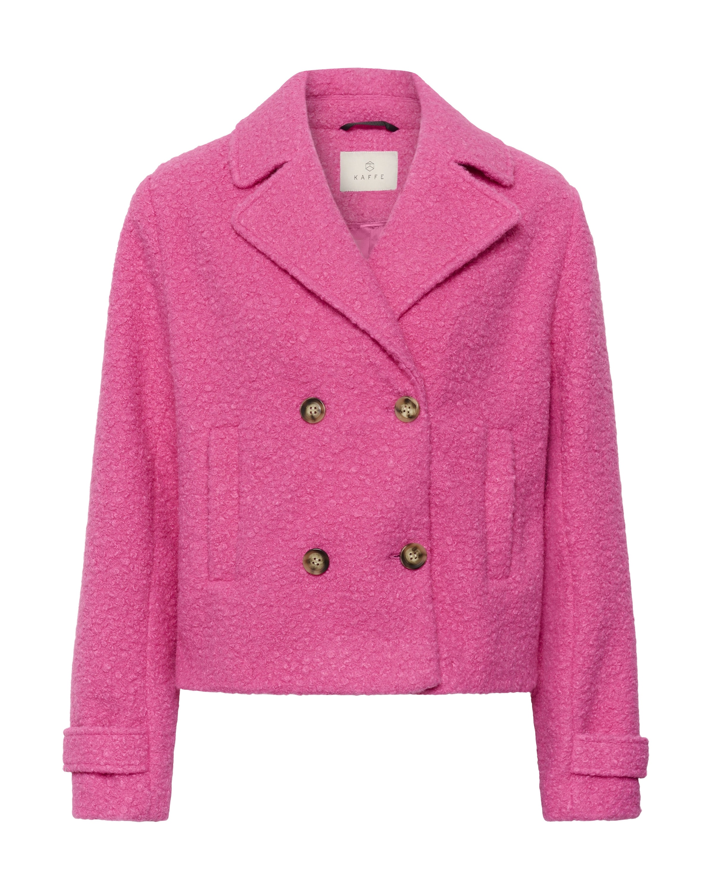 Kaffe Between-seasons coat 'KAAnne' in Pink: front