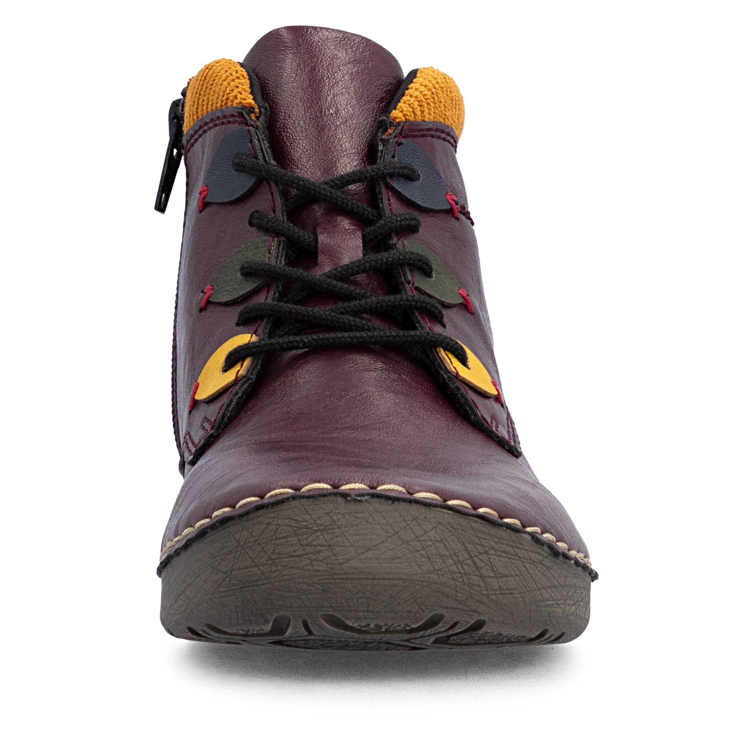 Rieker Schnürstiefelette in Lila