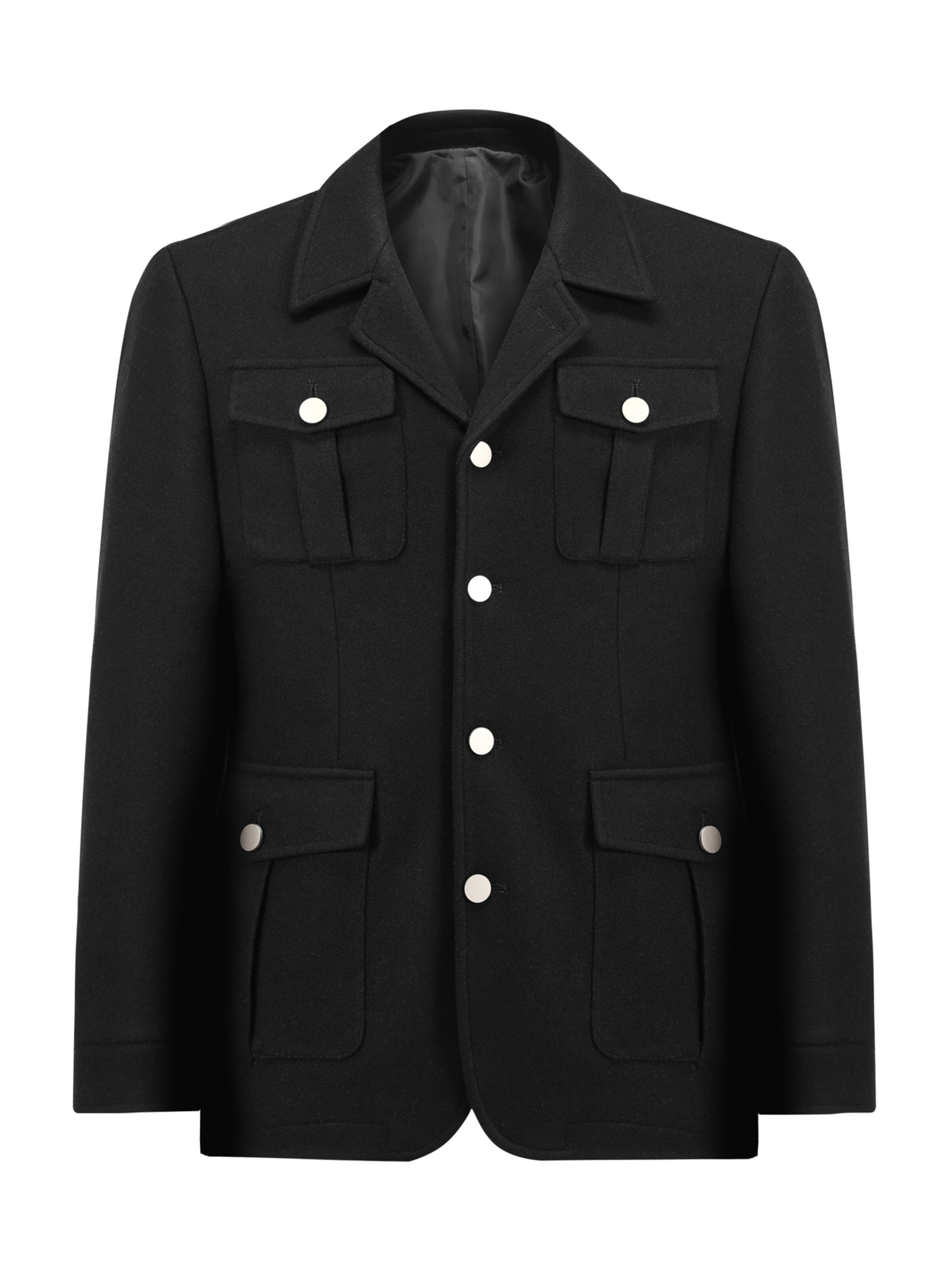 Youthup Winter Coat in Black: front