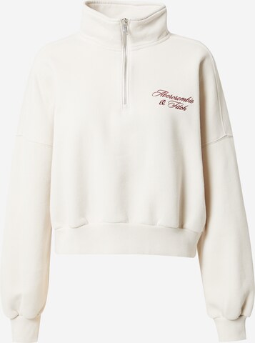 Abercrombie & Fitch Sweatshirt i hvid: forside