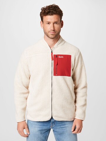 forét Fleecejacke 'ROAM' in Beige: Vorderseite