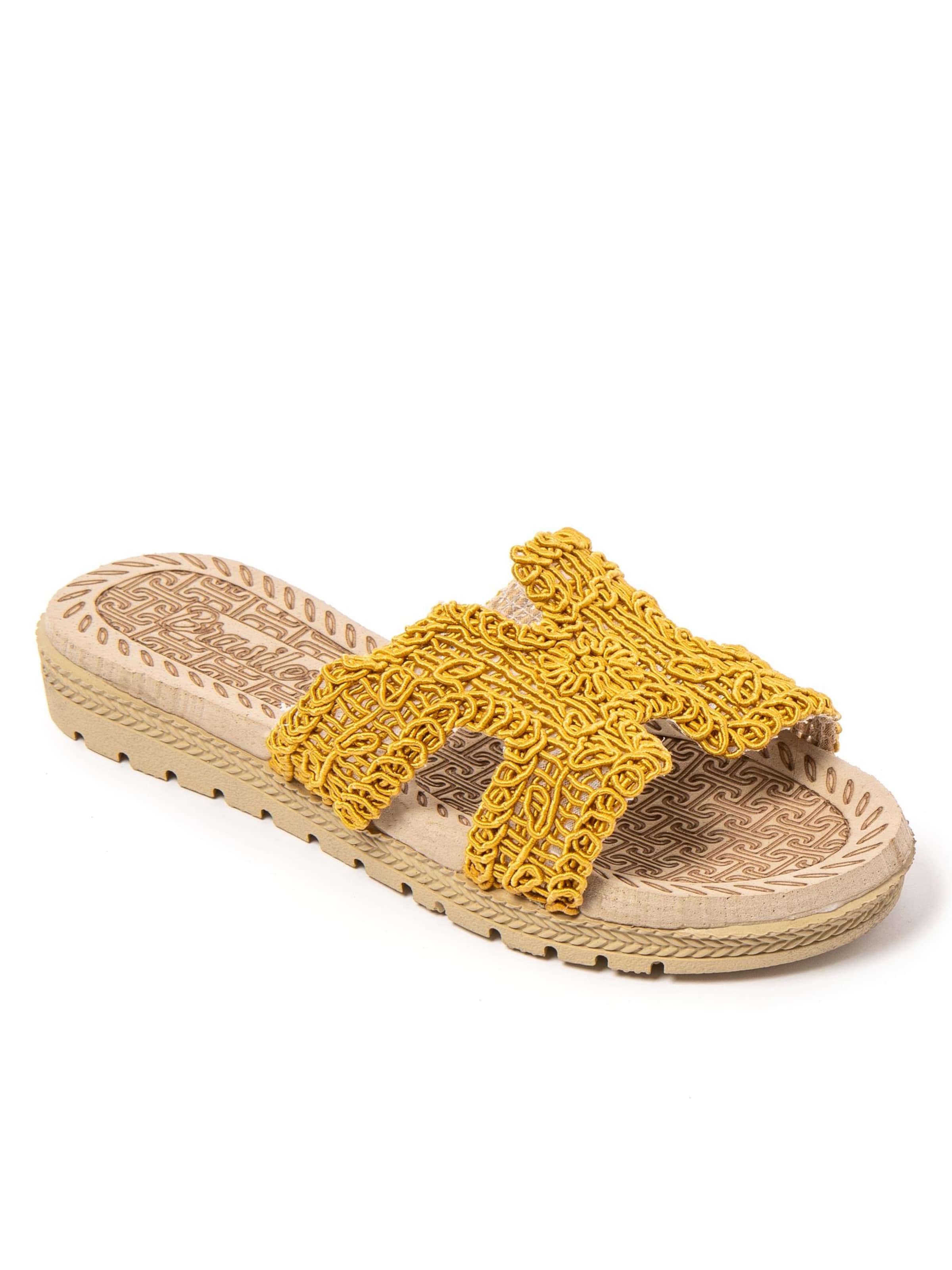 Brasileras Slippers 'Braida' in Yellow