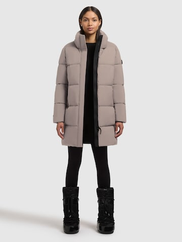 Manteau d’hiver 'Haya2 Matt' khujo en gris