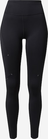 On Skinny Workout Pants in Black: front