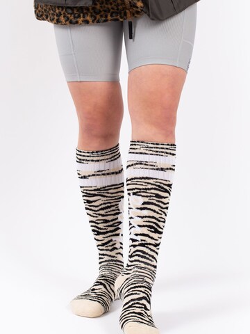 Eivy Socks in Beige: front