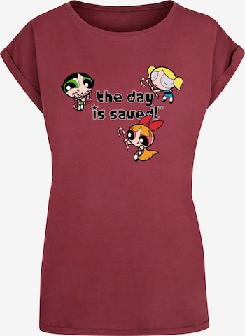 T-shirt 'The Powerpuff Girls - The Day Is Saved' ABSOLUTE CULT en rouge : devant