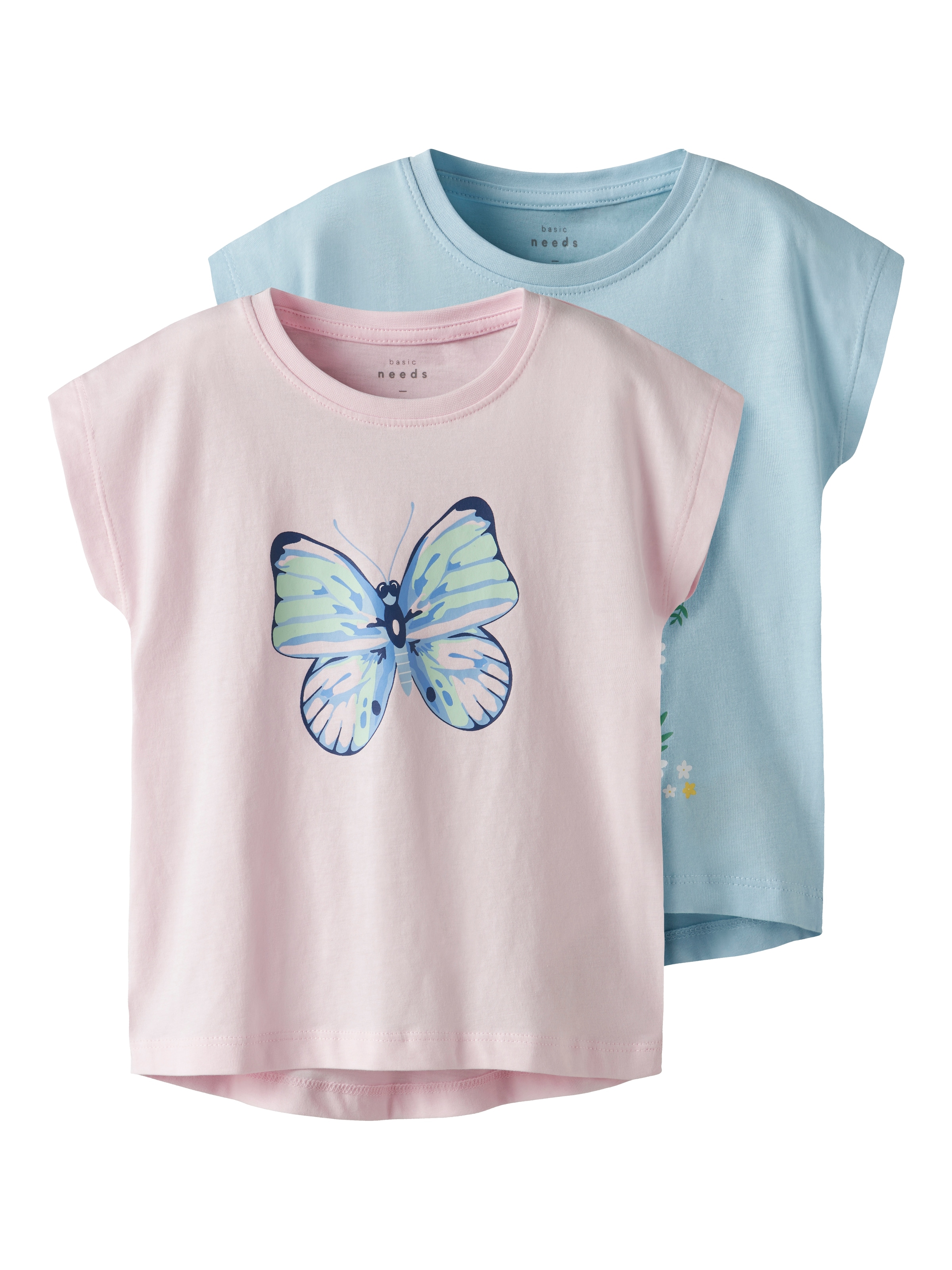 Tricou 'NMFVIGEA' de la NAME IT pe albastru: față