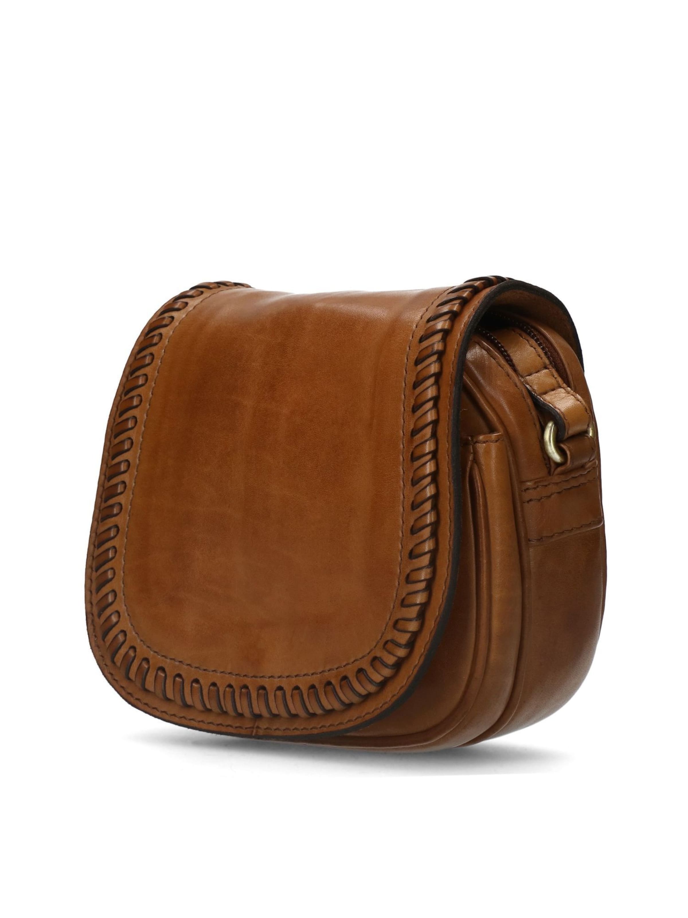 MANFIELD Umhängetasche in Braun