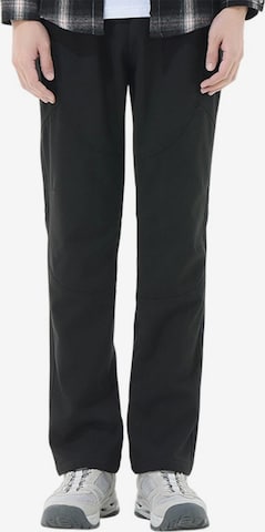 Youthup Loosefit Sporthose in Schwarz: Vorderseite