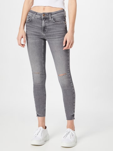 River Island Skinny Jeans in Grijs: voorkant